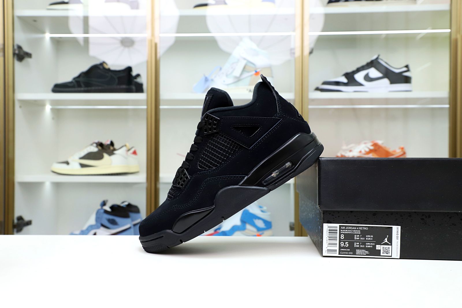 AIR JORDAN 4 RETRO 'BLACK CAT' 2020 CU1110-010