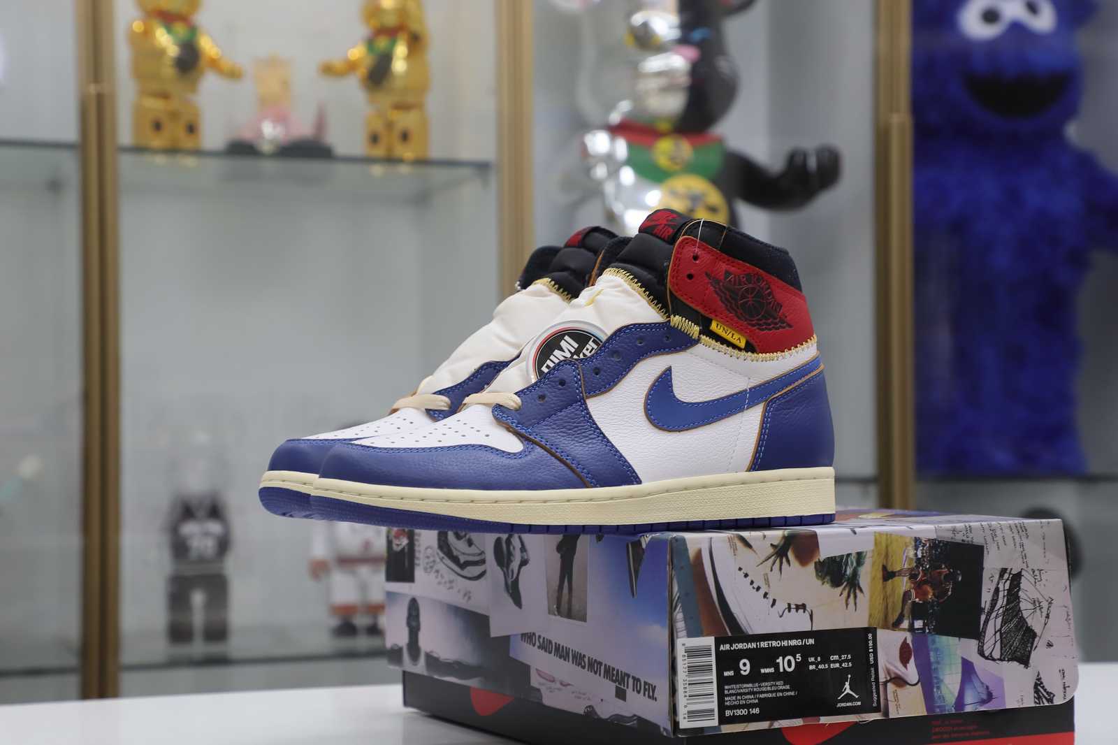 UNION LA X AIR JORDAN 1 RETRO HIGH NRG 'STORM BLUE' Free Shipping