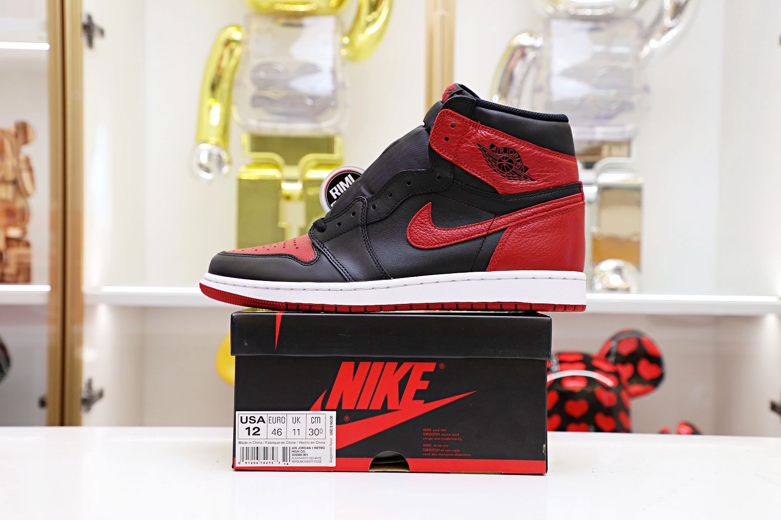 AIR JORDAN 1 RETRO HIGH OG 'BRED'