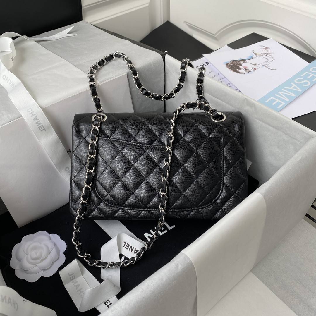 CH*ELClassic Flap Bag A01113, Top Quality,  Medium Size: 23cm