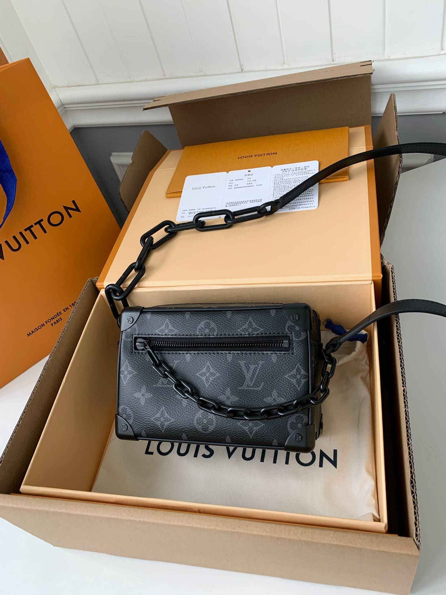 L*V MINI SOFT TRUNK BAG M44735 18.5*13*8CM