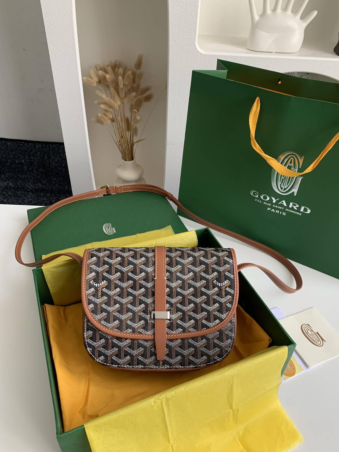 Goyard BeL*Védère bag Top Quality Size:21.5*16*6cm
