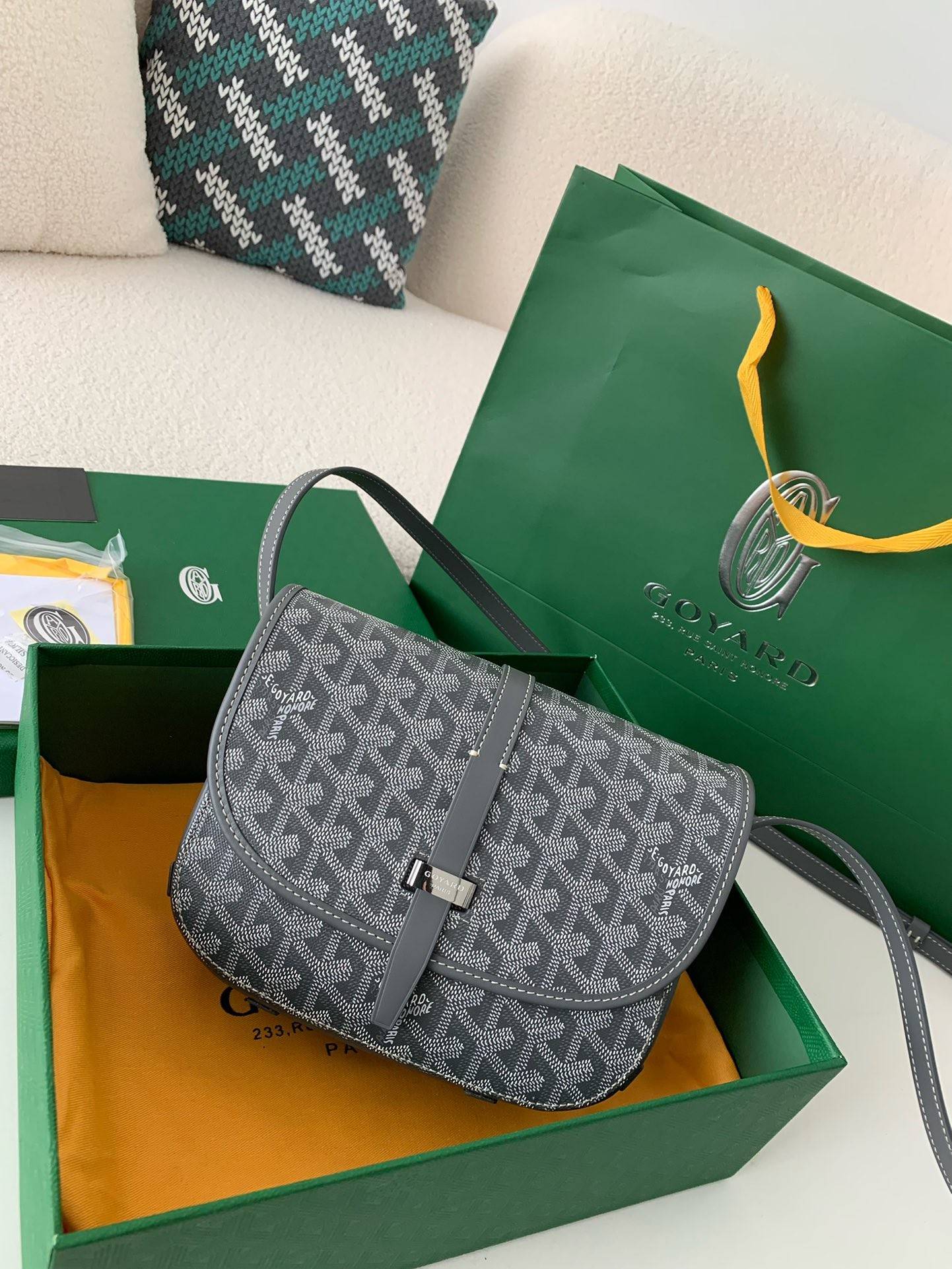 Goyard BeL*Védère bag Top Quality Size:21.5*16*6cm
