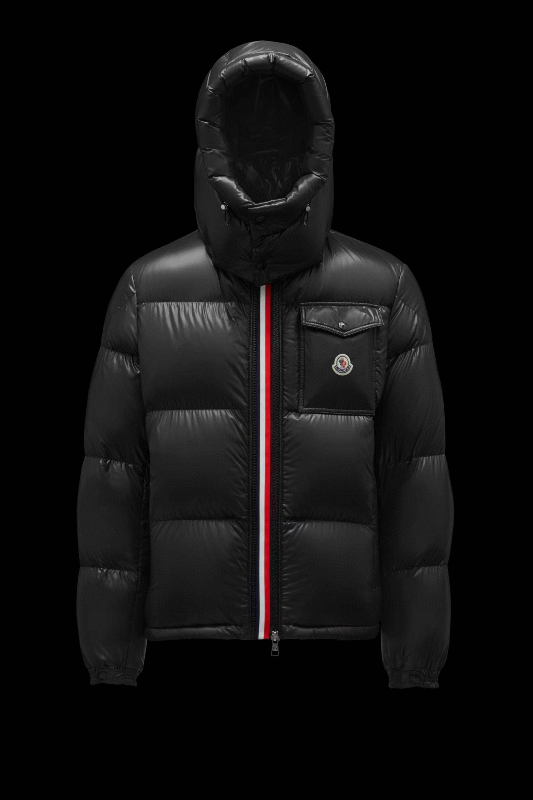 Moncler Short colored edge men's down jacket