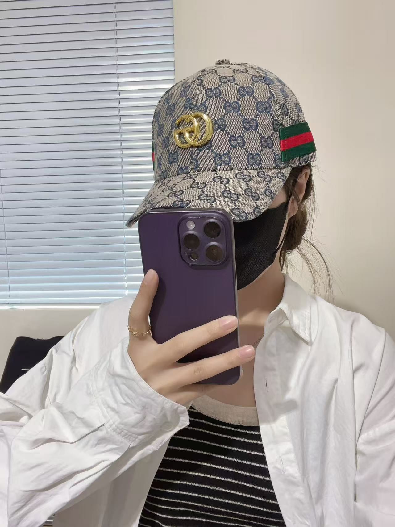 [#4902] G*u*i baseball cap peaked c ap hat