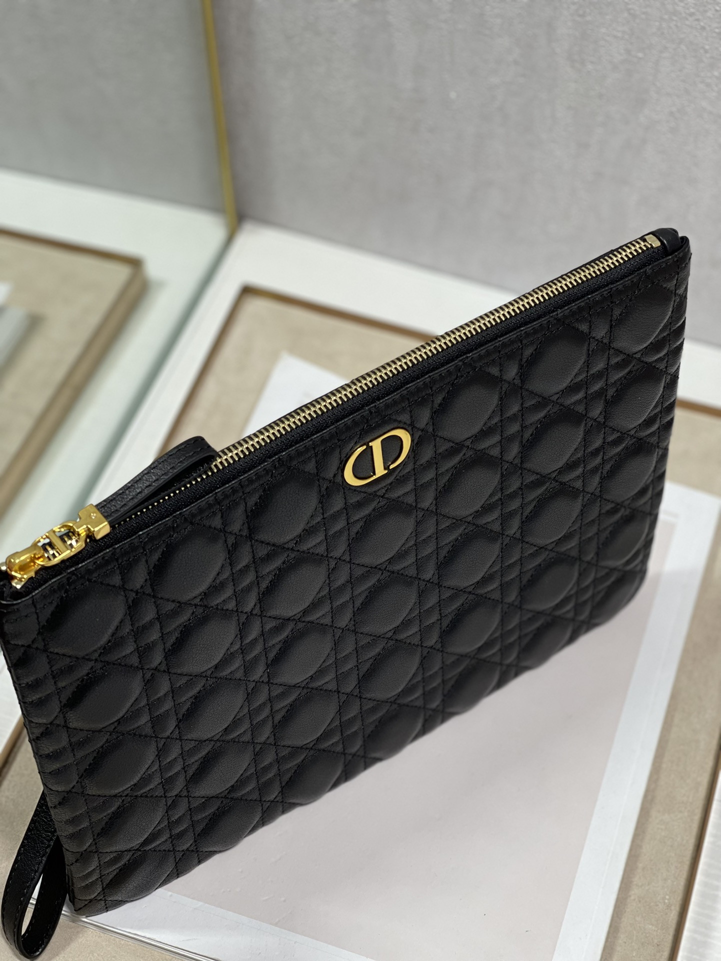Large Dior Caro Daily Pouch