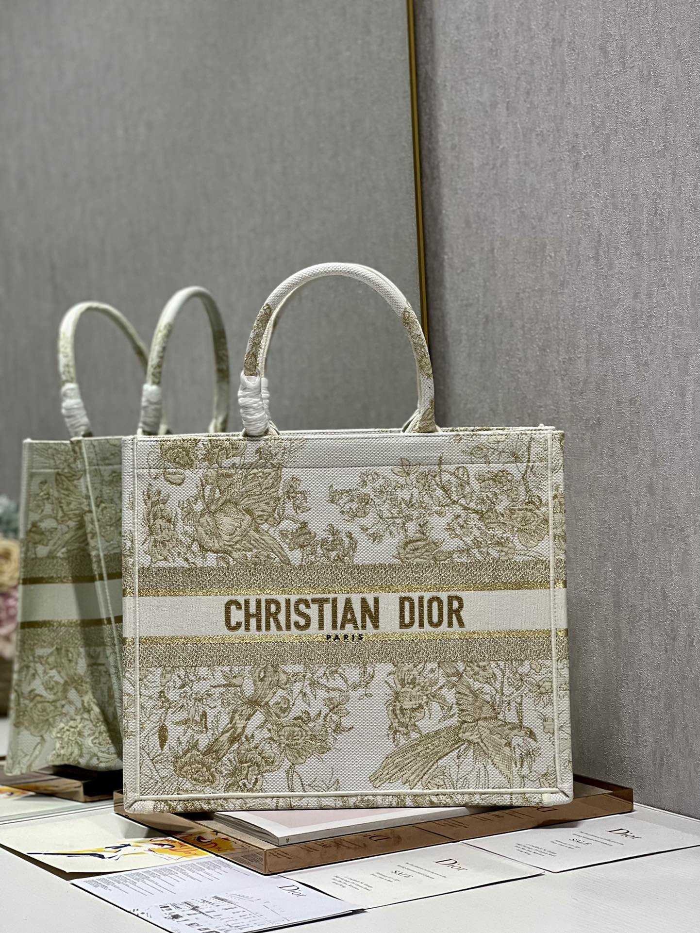 Large Dior Book Tote